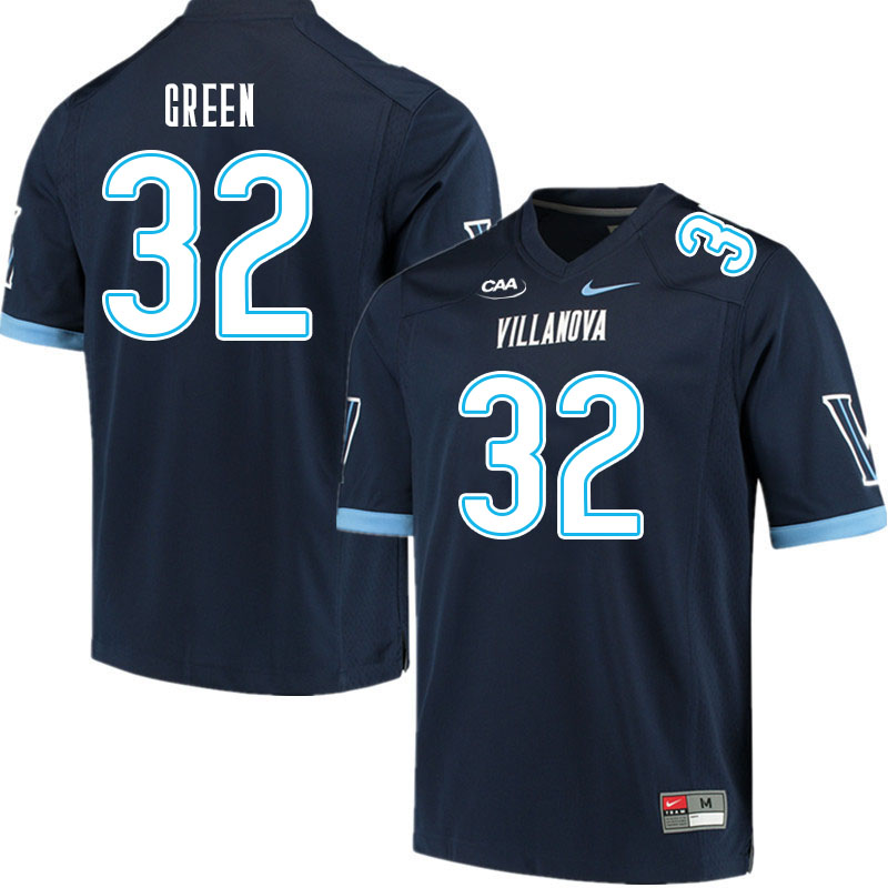 Men #32 Jake Green Villanova Wildcats College Football Jerseys Stitched Sale-Navy